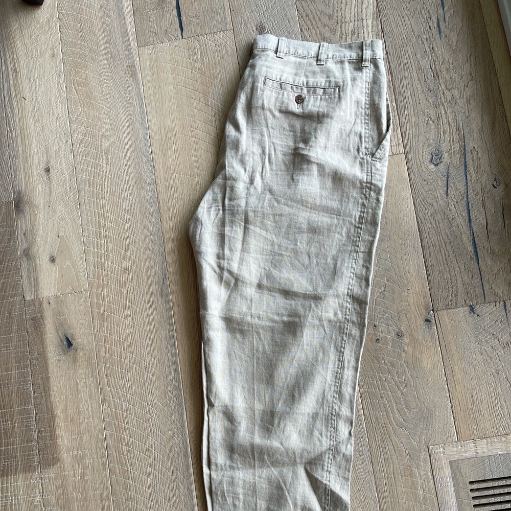 100% linen Joseph a bank pants